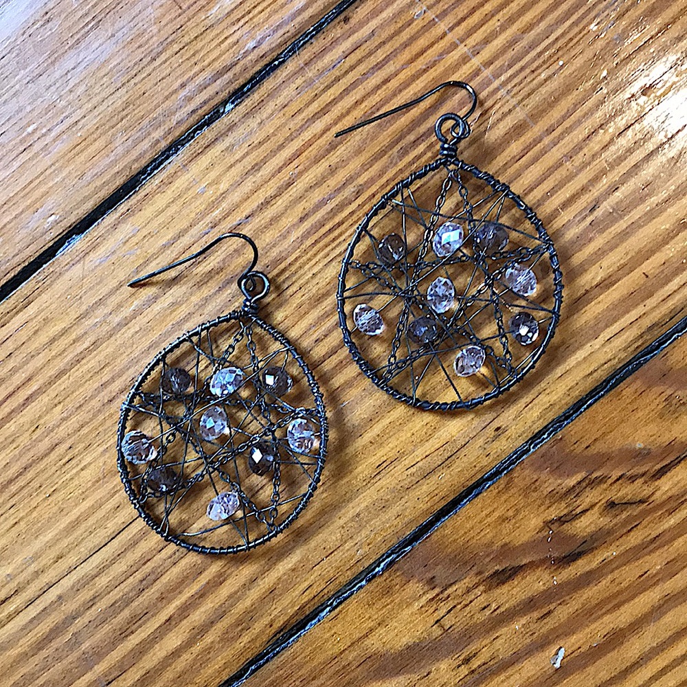 Aldo Gorgeous Dangle Spiderweb Earrings ✿